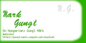 mark gungl business card